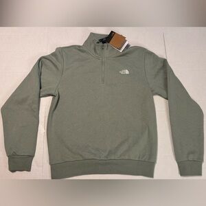 The North Face Men's Zip Mock Neck Pullover - Sage Green